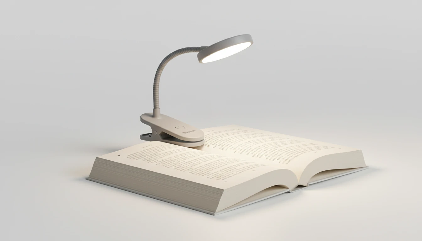 Baseus Mini Clip Lamp for Book Reading, Aquarium, Laptop Keyboard Light – Rechargeable, Portable & Useful
