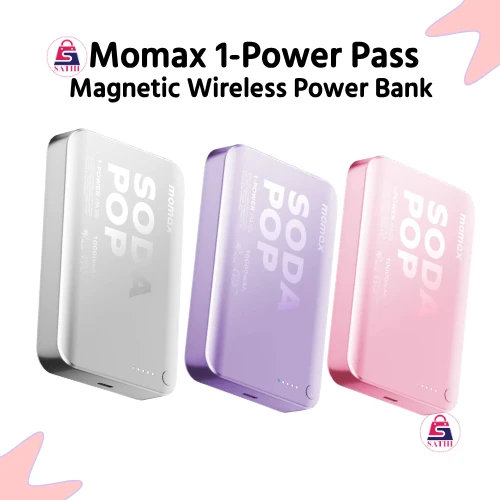Momax 1-Power Pass Soda Pop Magnetic Wireless Power Bank 10000mah